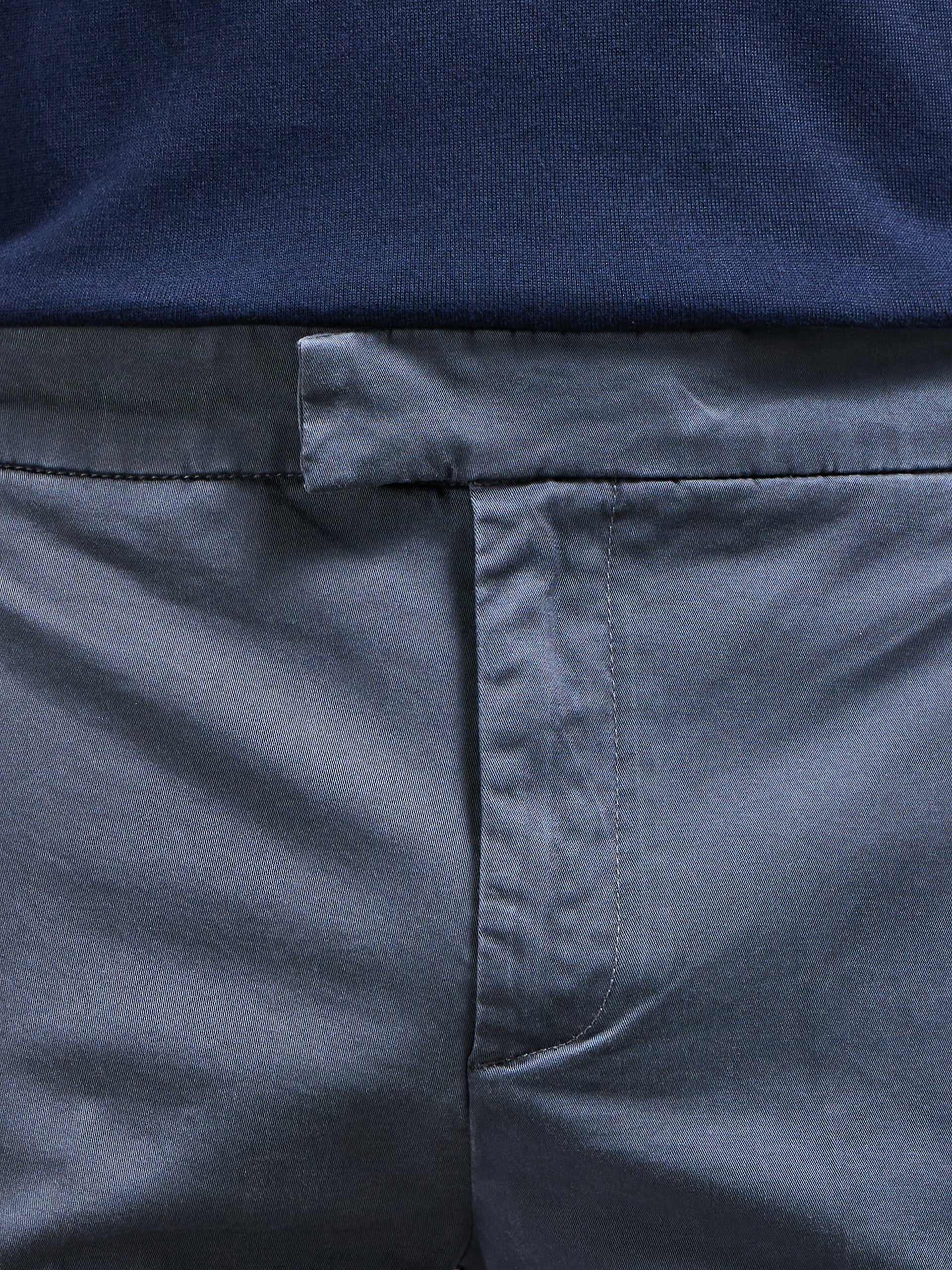 Tailored Side Adjuster Chino Short in Grey
