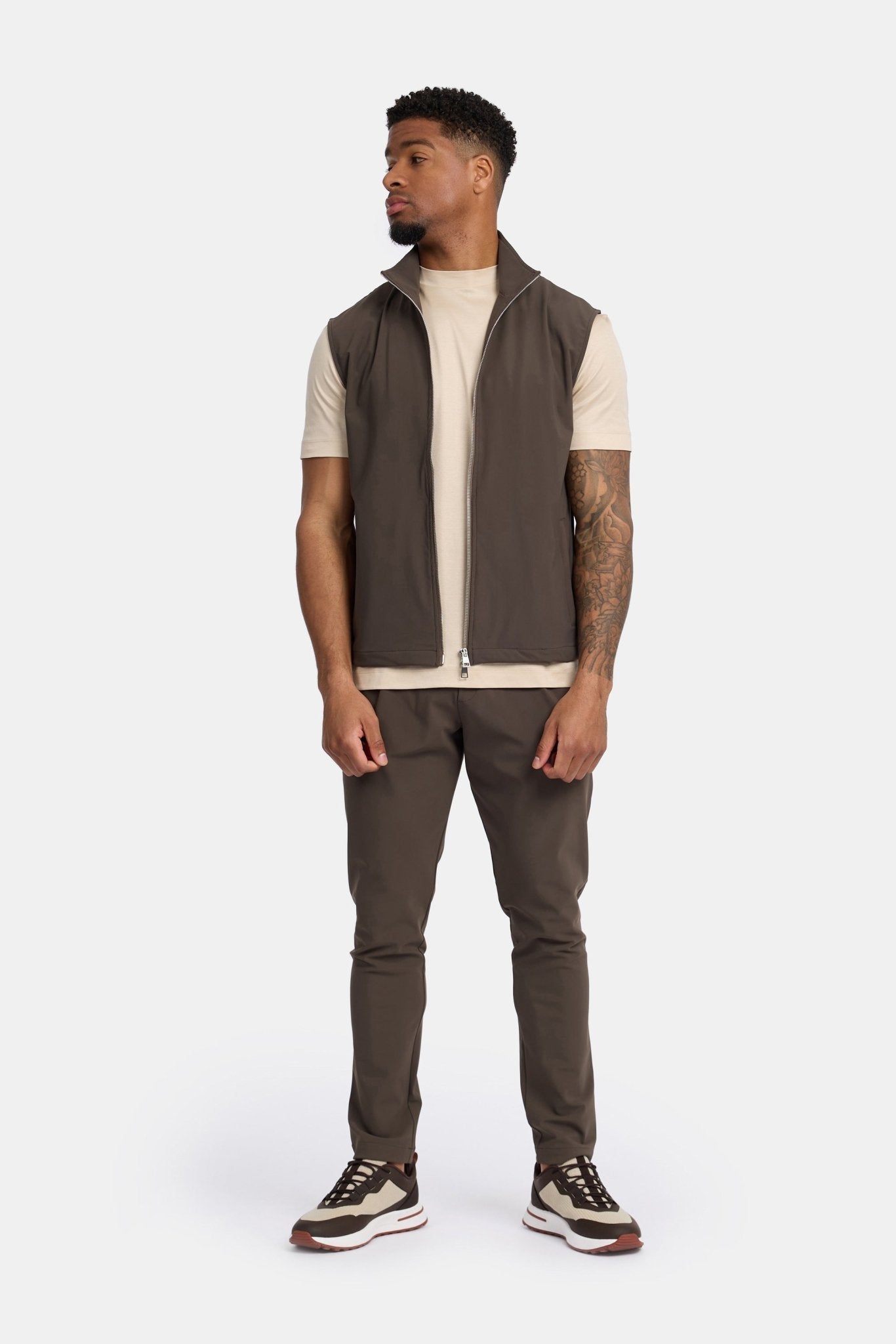 Mocha Brown Tech Gilet