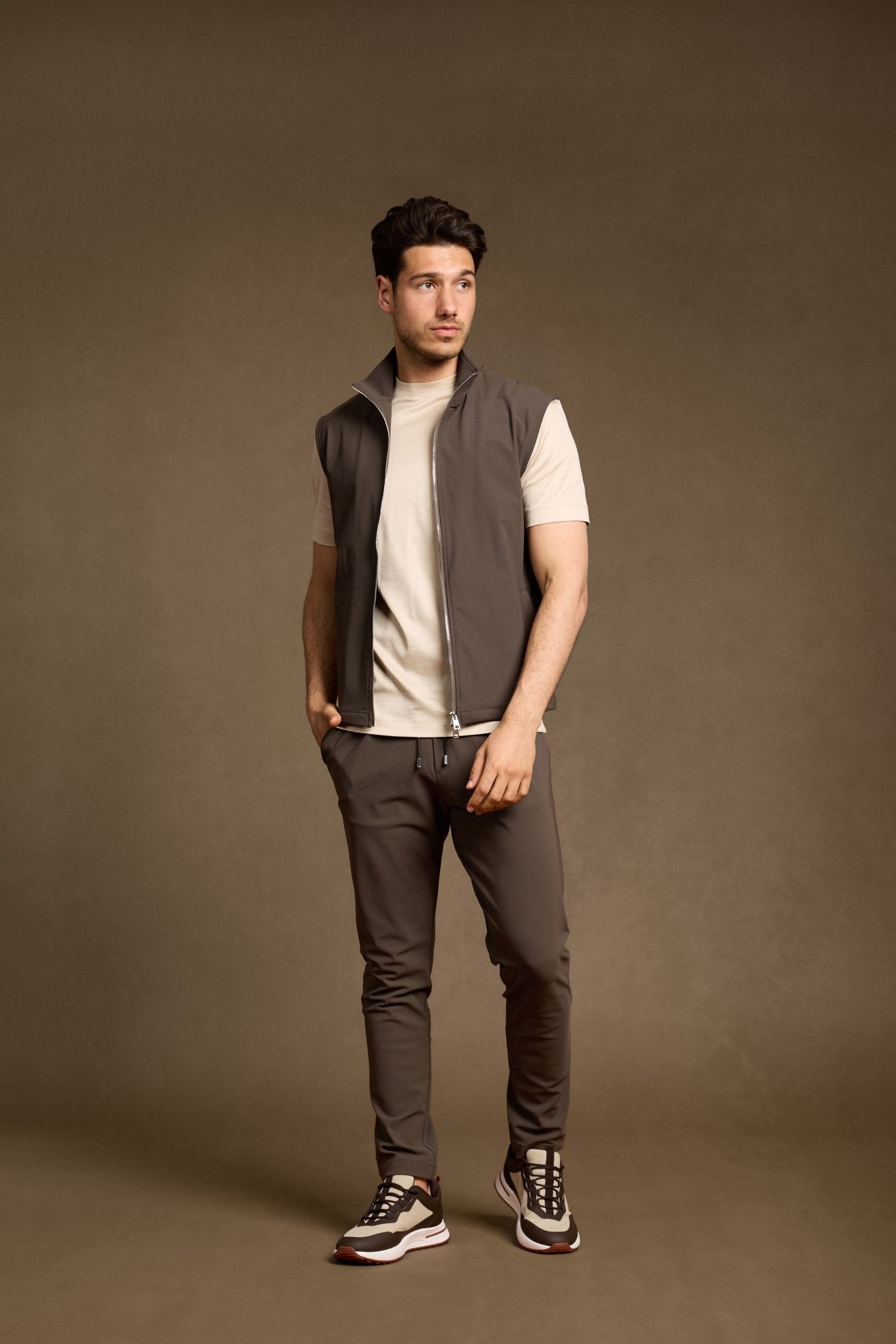 Mocha Brown Tech Gilet