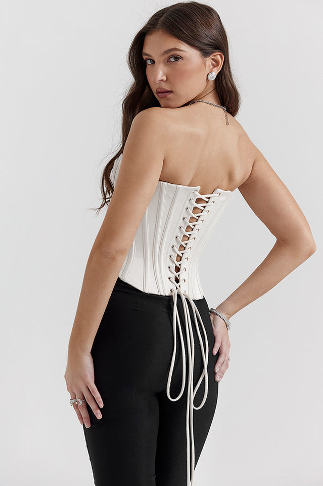 Genevieve Vintage Cream Strappy Bra