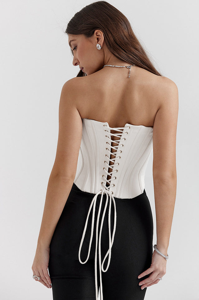 Genevieve Vintage Cream Strappy Bra