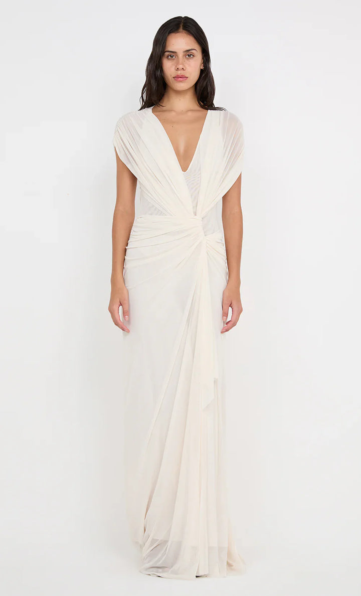 Buttercream Drape Gown
