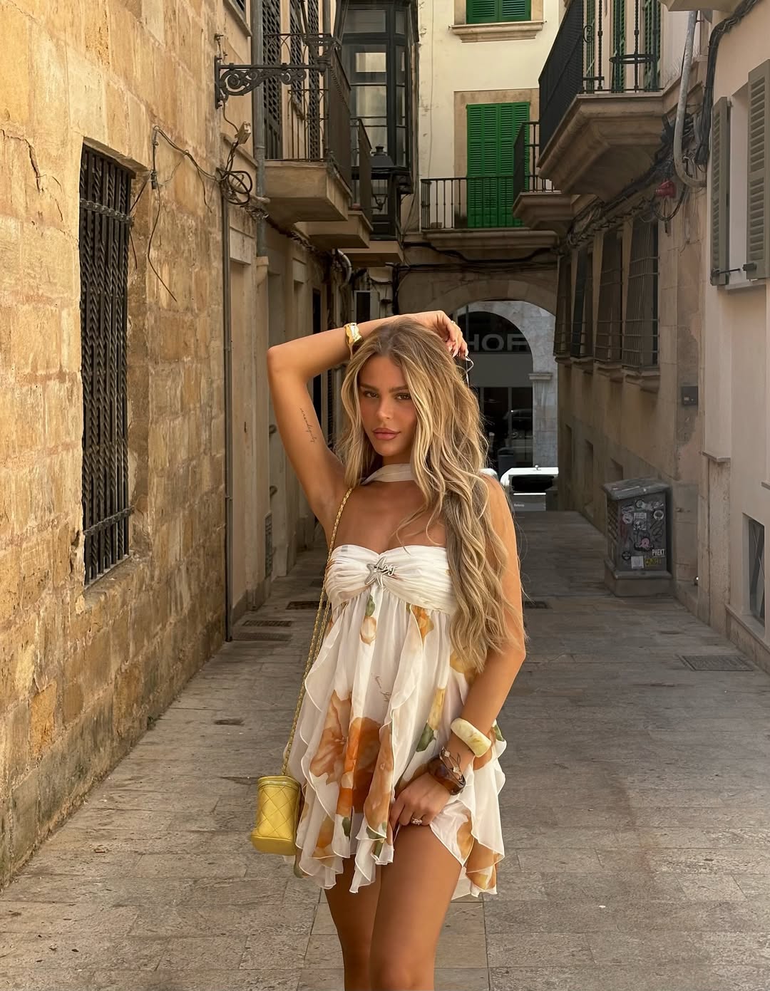 The Lana Floral Chiffon Mini Dress