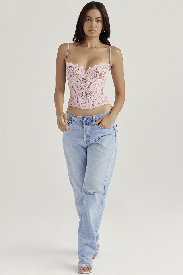 Rose Lace Underwired Bodice