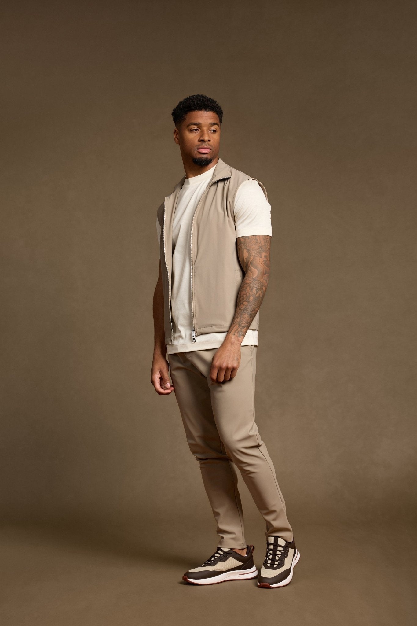 Light Beige Tech Gilet