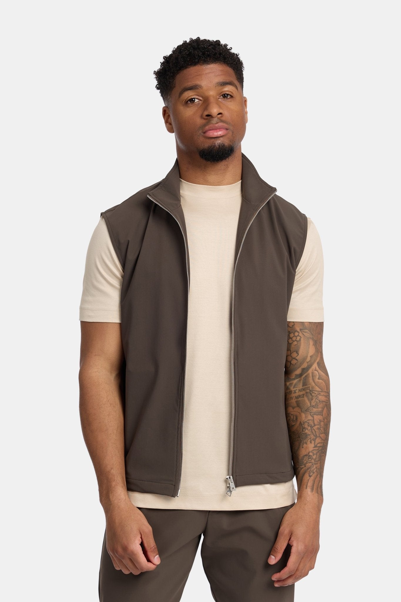 Mocha Brown Tech Gilet