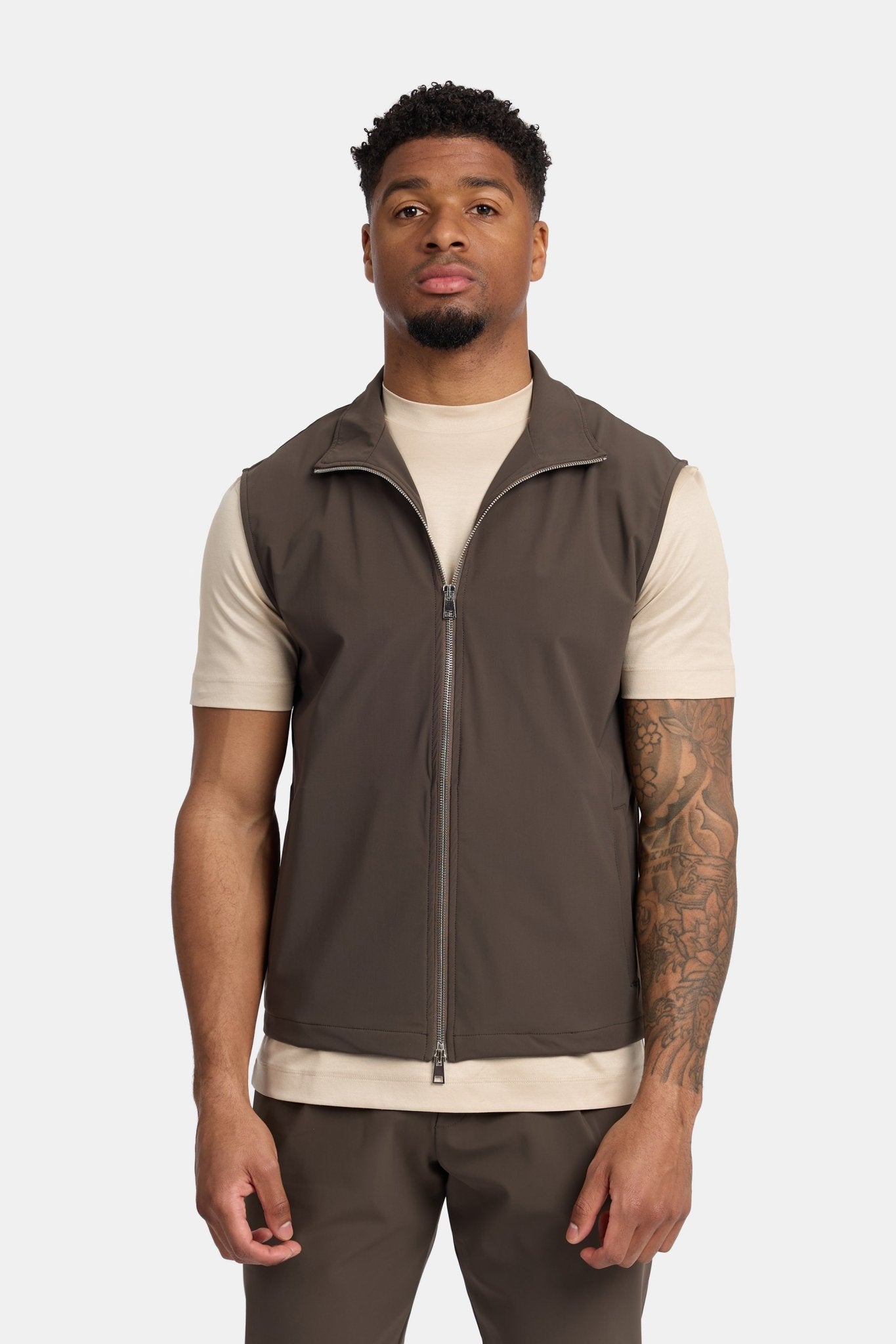Mocha Brown Tech Gilet